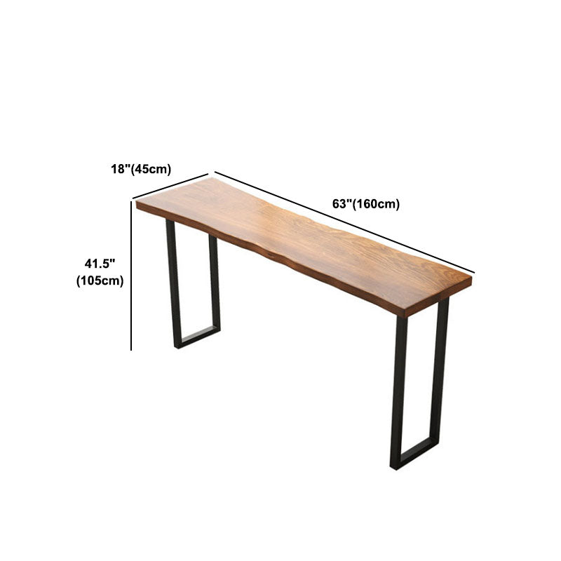 Industrial 1/2/4/7 Pieces Solid Wood Bar Table Set Fixed Bistro Set
