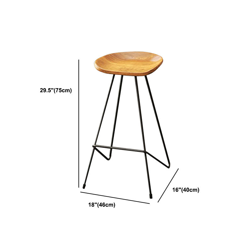 Industrial 1/2/4/7 Pieces Solid Wood Bar Table Set Fixed Bistro Set