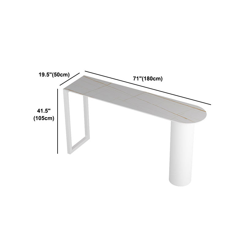 Modern Style 1/2/5 Pieces Sintered Stone Pub Table Set Fixed Table Counter Table