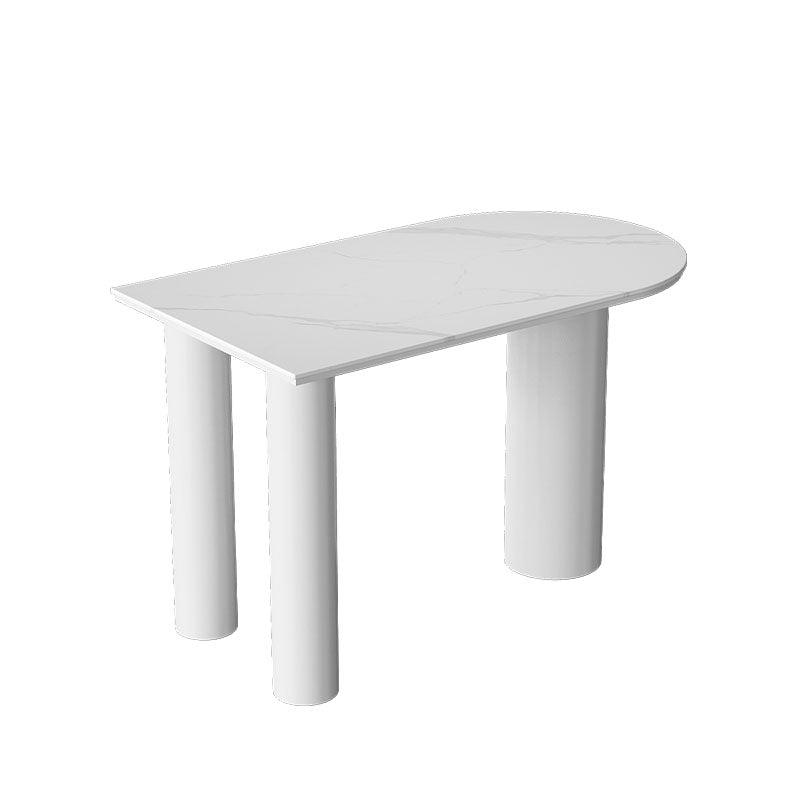 White Stone Top Counter Set Modern 1/2/5 Pieces Indoor Bar Stool and Table Set
