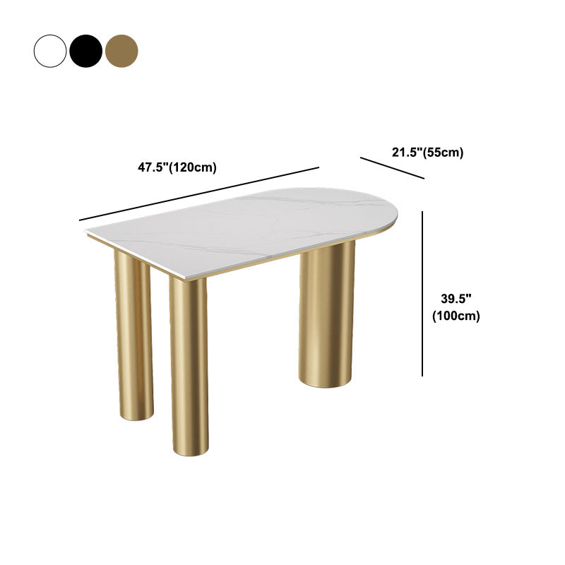 White Stone Top Counter Set Modern 1/2/5 Pieces Indoor Bar Stool and Table Set