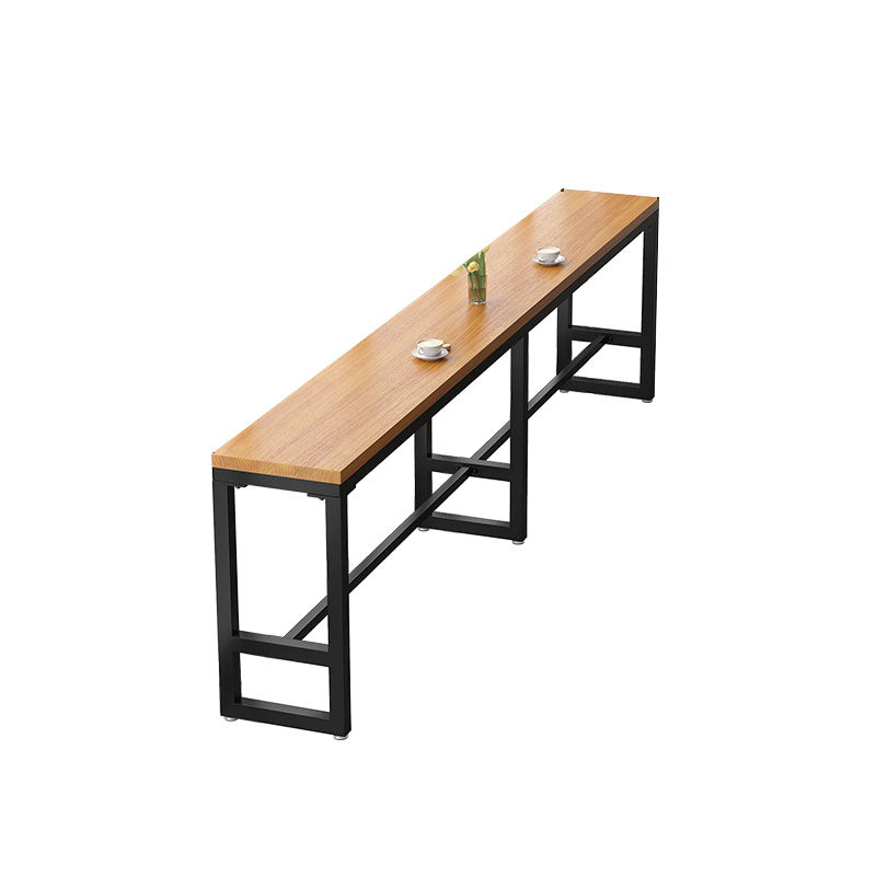 Industrial Table and Stool Set 1/4/7 Pcs Solid Wood Bar Table with Iron Base Stools