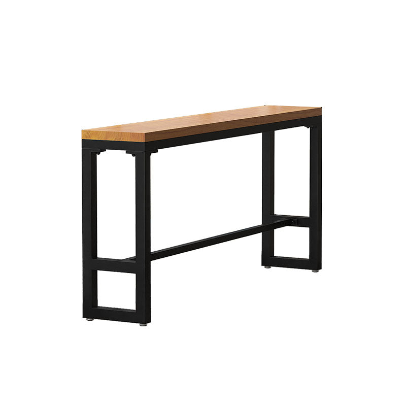 Industrial Table and Stool Set 1/4/7 Pcs Solid Wood Bar Table with Iron Base Stools