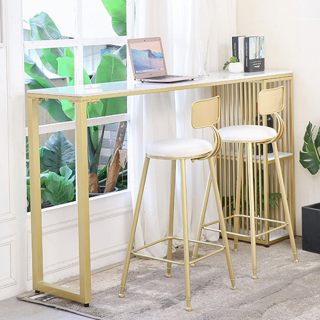 Glam Stone Bar Table Set 1/2/3 Pieces Rectangular Counter Set