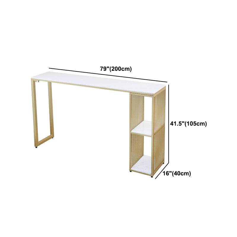 Glam Stone Bar Table Set 1/2/3 Pieces Rectangular Counter Set