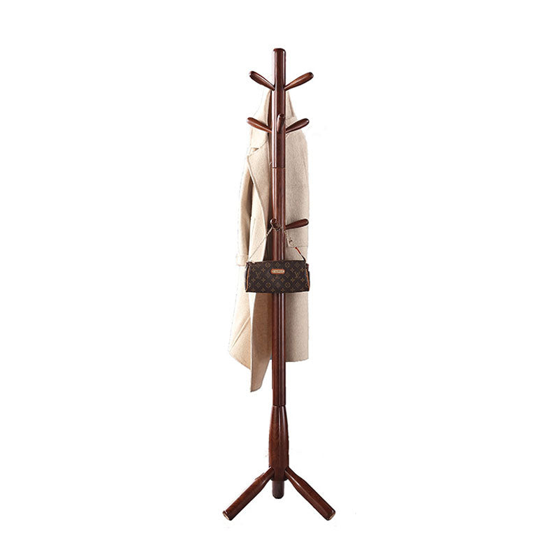 Traditional Hall Stand Wood Hooks Included Free Standing Entryway Kit Coat Hanger