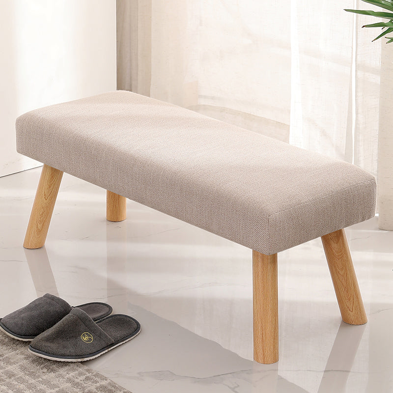 Contemporary Scratch Resistant Ottoman Rectangle Green Pine Wood Cube