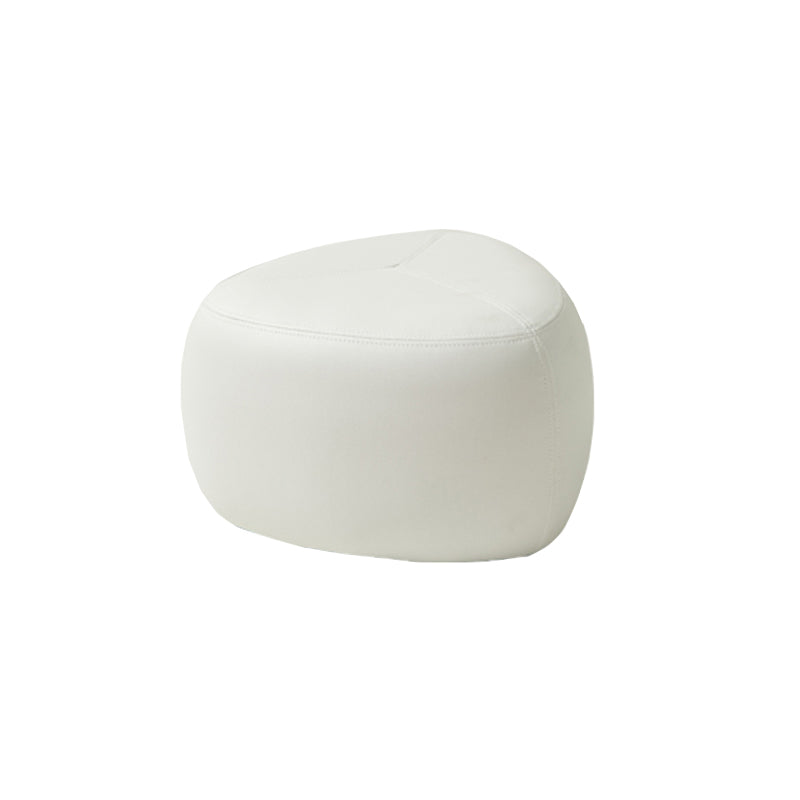 Modern Novelty Shape Ottoman Plain Leather Ottoman Stoolfor Living Room