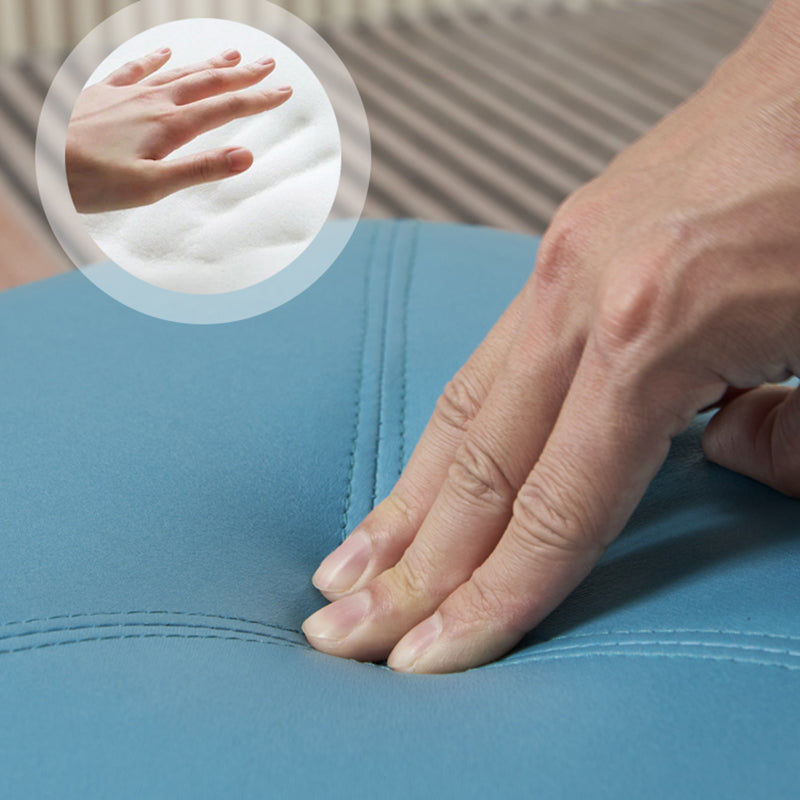 Modern Novelty Shape Ottoman Plain Leather Ottoman Stoolfor Living Room