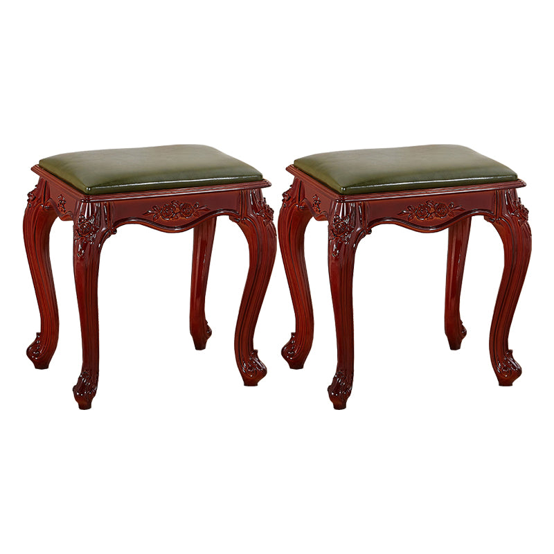 Mid-Century Modern PU Leather Ottoman Plain Rectangle Mildew Resistant Target Pouf