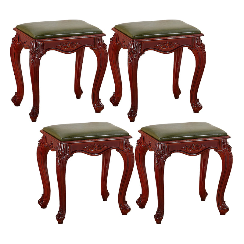 Mid-Century Modern PU Leather Ottoman Plain Rectangle Mildew Resistant Target Pouf