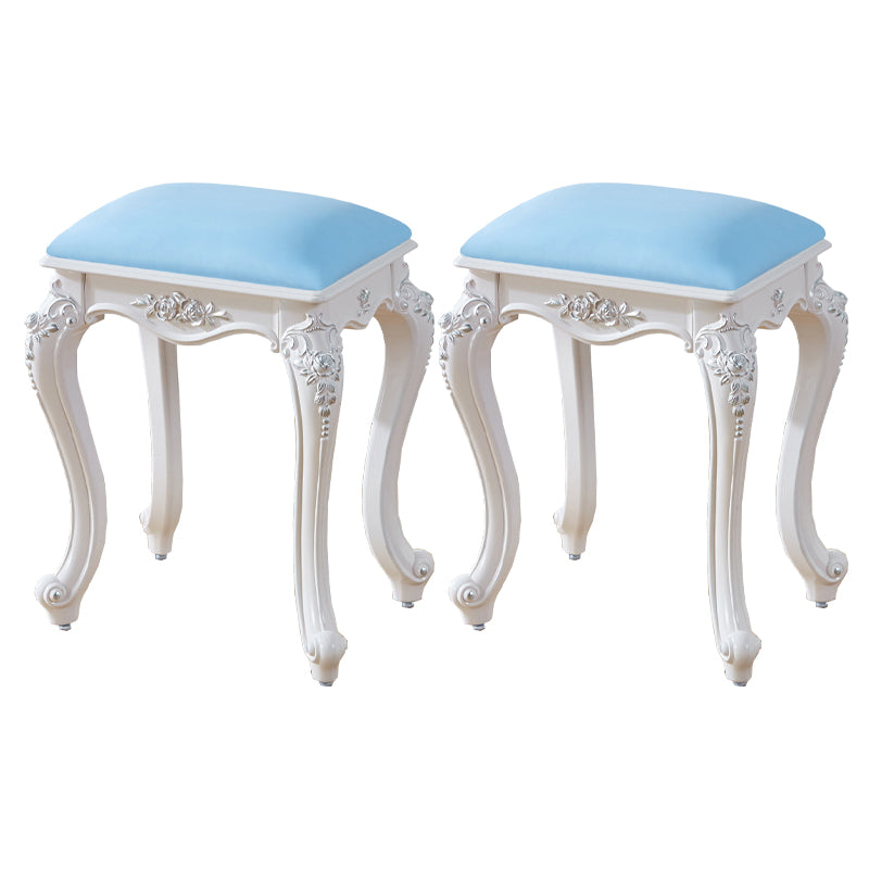 Vintage PU Leather Ottoman Plain Rectangle Stain Resistant Pouf Chair