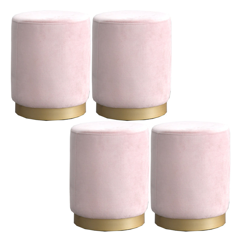 Modern Scratch Resistant Standard Round Velvet Indoor Standard