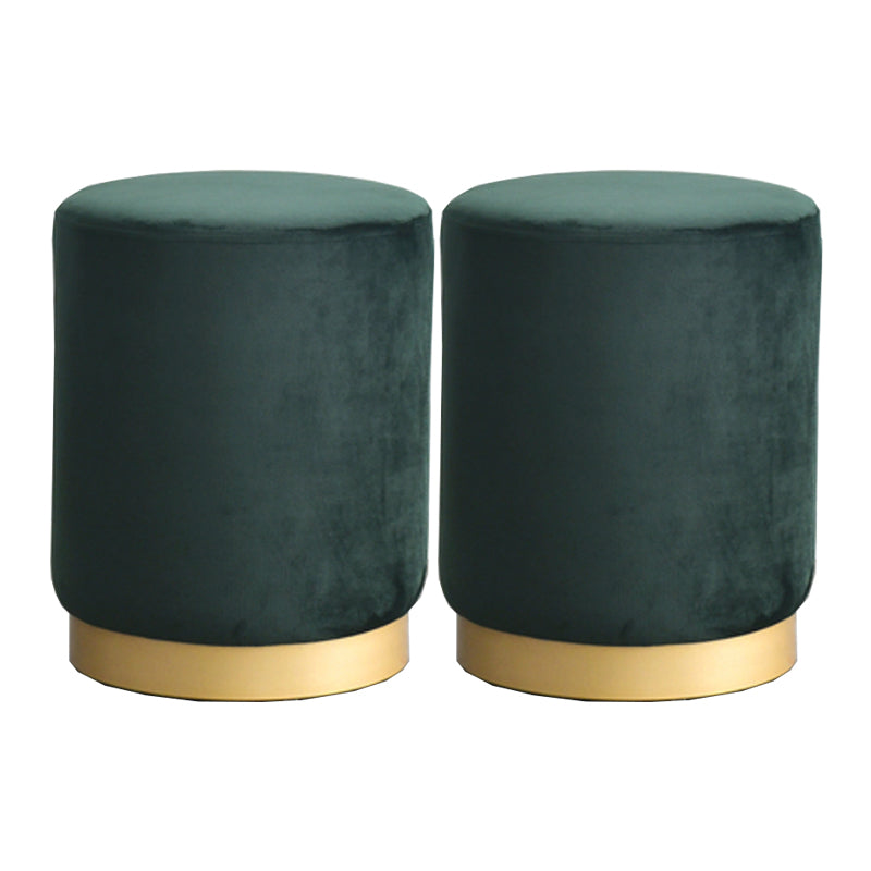 Modern Scratch Resistant Standard Round Velvet Indoor Standard