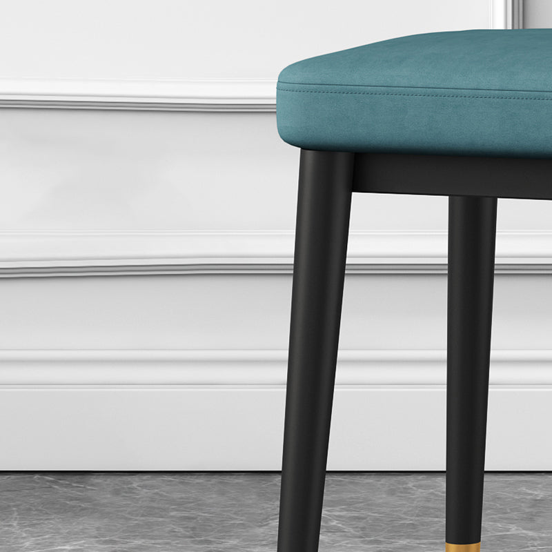 Stylish Faux Ottoman Solid Color Water Resistant Square Footstool Ottoman