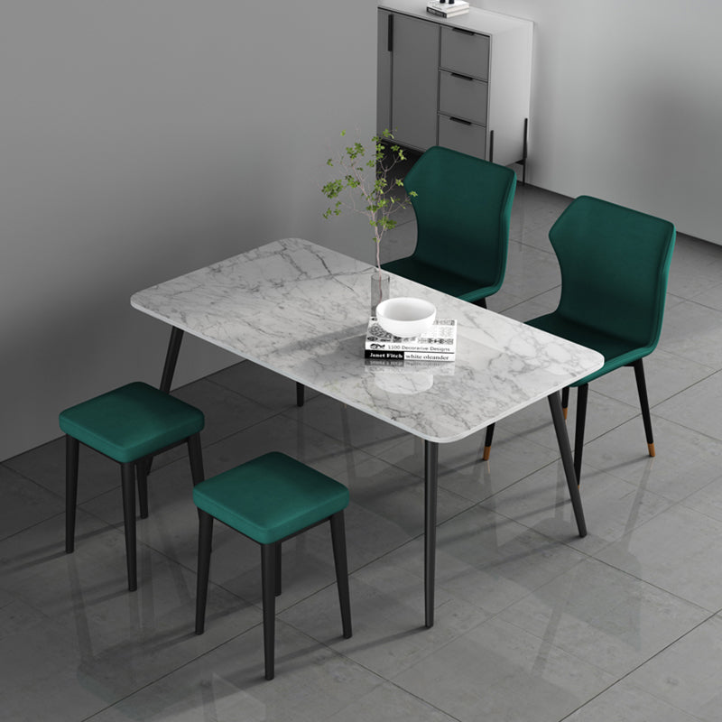 Stylish Faux Ottoman Solid Color Water Resistant Square Footstool Ottoman