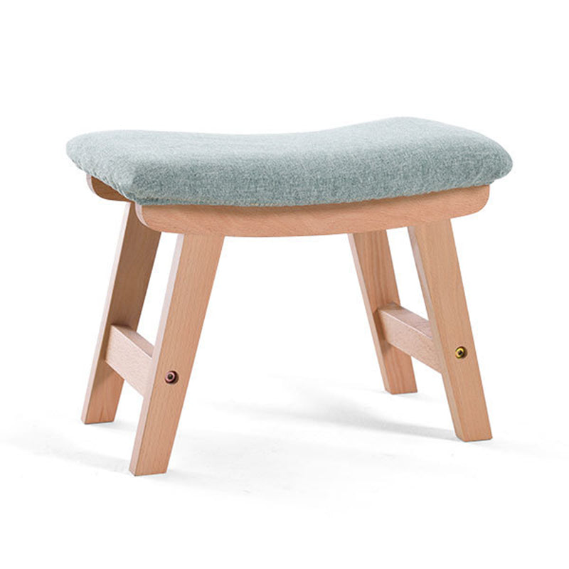 Rectangle Ottoman Contemporary Footstools Linen Upholstered Tear Resistant Ottoman