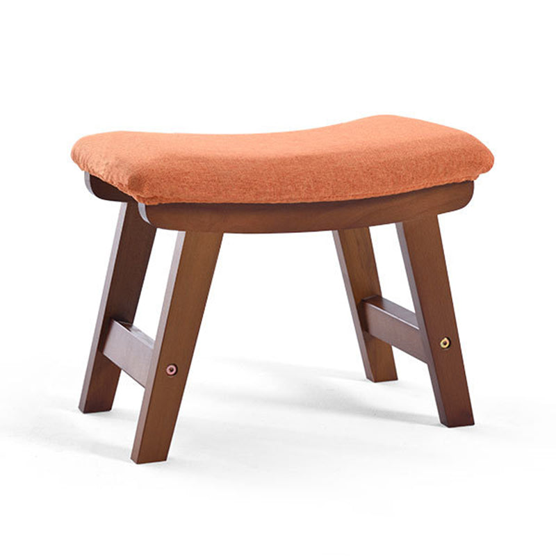 Rectangle Ottoman Contemporary Footstools Linen Upholstered Tear Resistant Ottoman