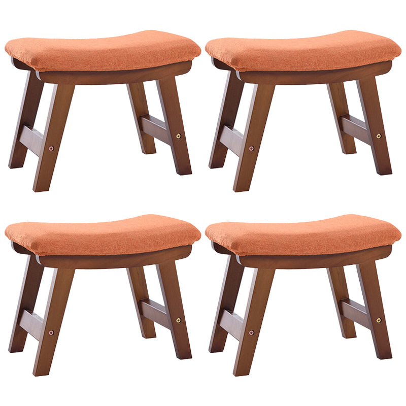 Rectangle Ottoman Contemporary Footstools Linen Upholstered Tear Resistant Ottoman