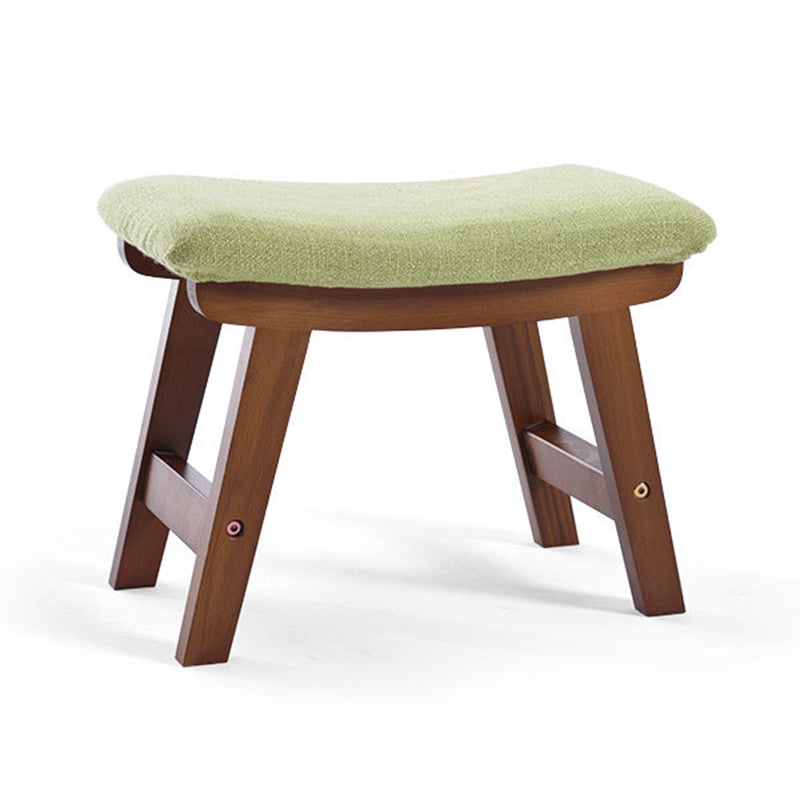 Rectangle Ottoman Contemporary Footstools Linen Upholstered Tear Resistant Ottoman