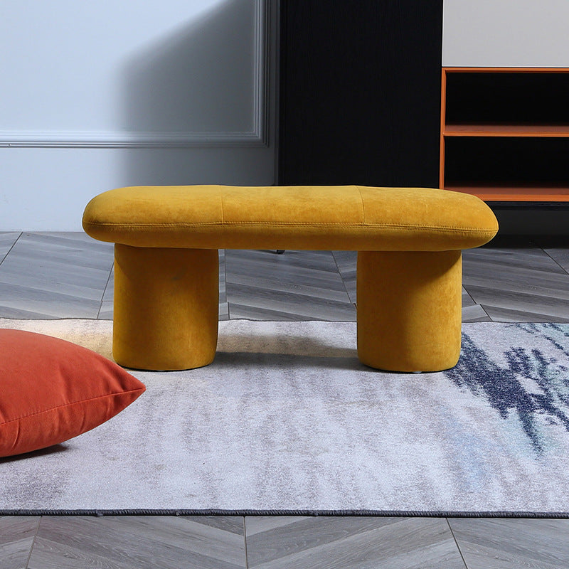 Modern Velvet Boucle Pouf Plain Rectangle Water Resistant Sherpa Pouf