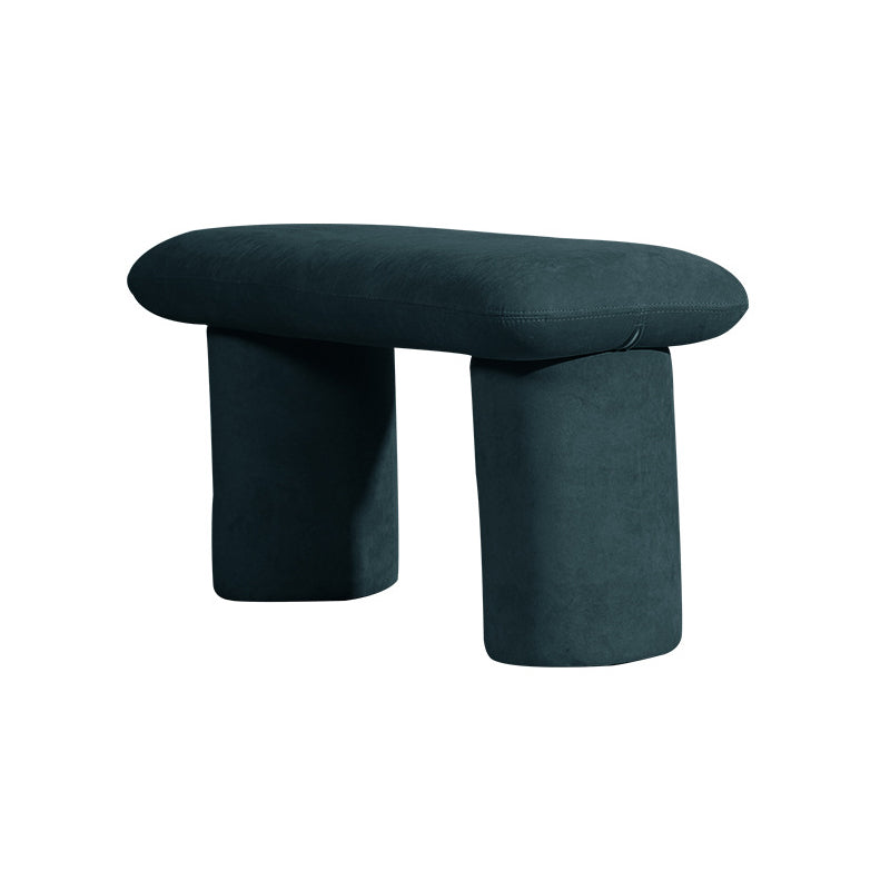 Modern Velvet Boucle Pouf Plain Rectangle Water Resistant Sherpa Pouf