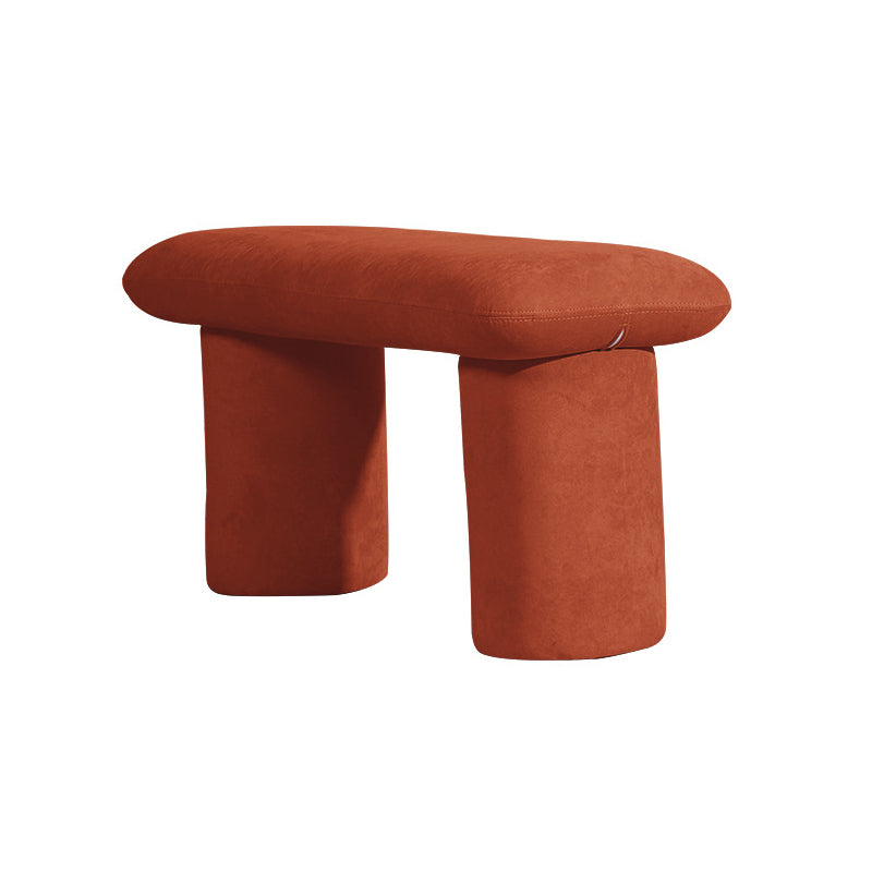 Modern Velvet Boucle Pouf Plain Rectangle Water Resistant Sherpa Pouf