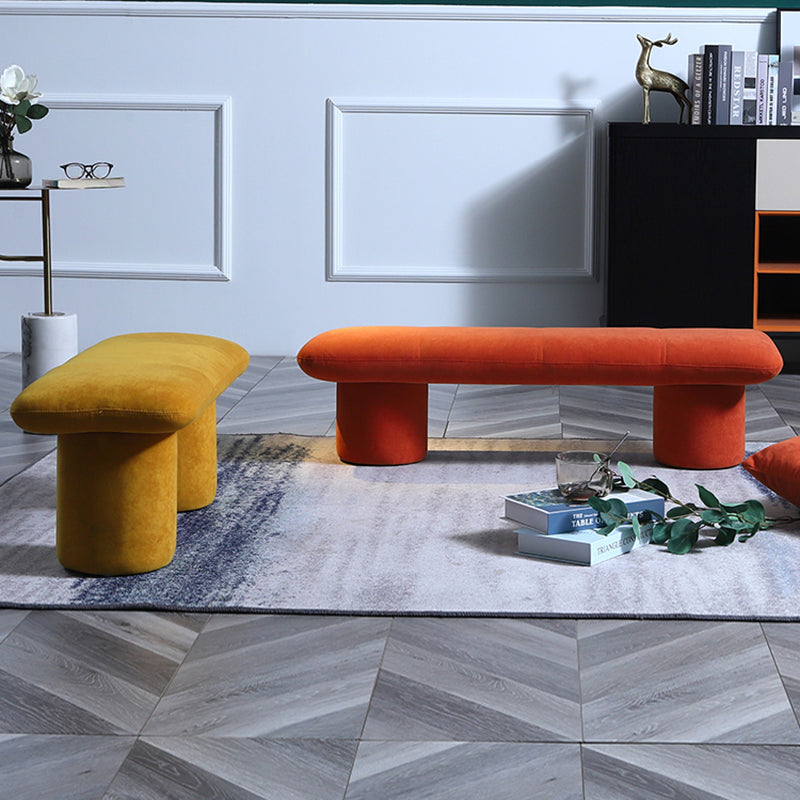 Modern Velvet Boucle Pouf Plain Rectangle Water Resistant Sherpa Pouf