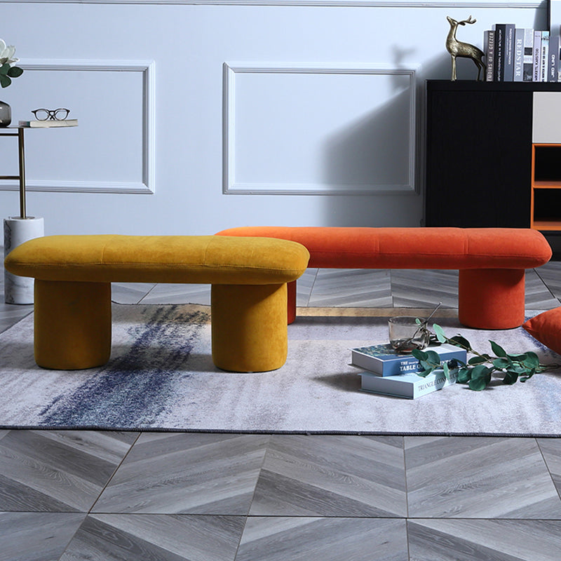 Modern Velvet Boucle Pouf Plain Rectangle Water Resistant Sherpa Pouf