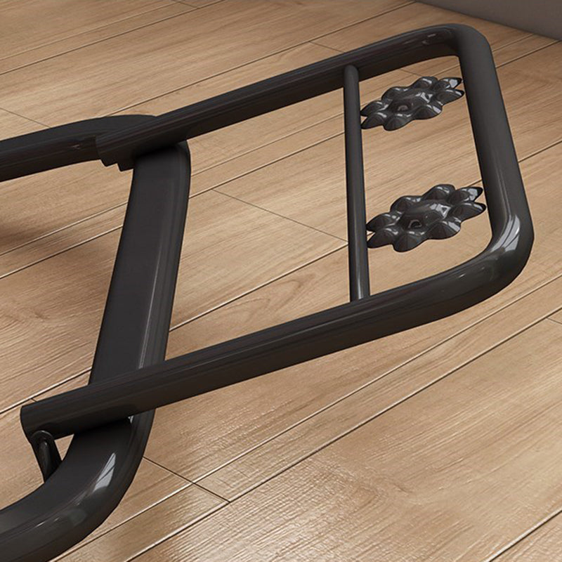 Contemporary Rocking Chair Woven Rope Rattan Rocking Chair in Living Room