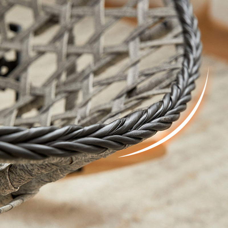 Modern Cushions Rocker Chair Metal Frame Nailheads Design Spindle Rocker Chair