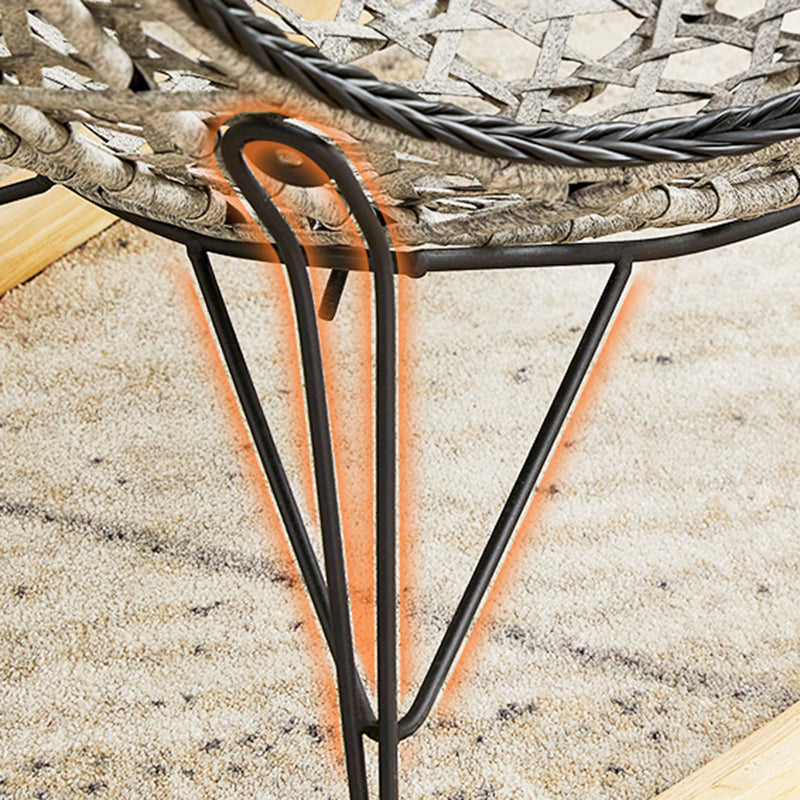 Modern Cushions Rocker Chair Metal Frame Nailheads Design Spindle Rocker Chair