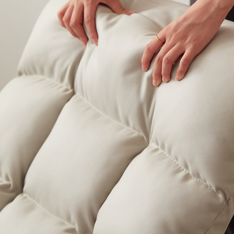 Fabric Rocking Chair Modern Pure Color Tufted Cushions Rocking Chair