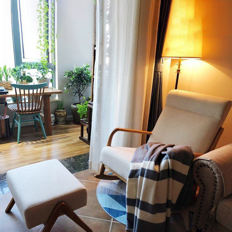 Contemporary Rocker Chair with Pillow and Frame Glider for Living Room