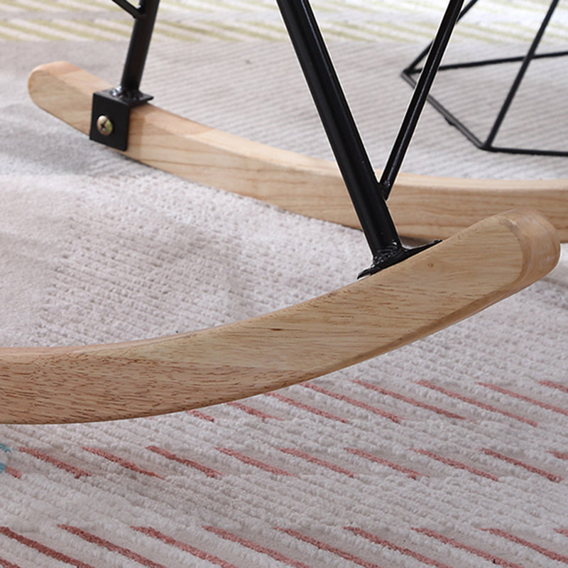 Modern Reclining Rocker Chair Upholstered Rocking Chair for Living Room