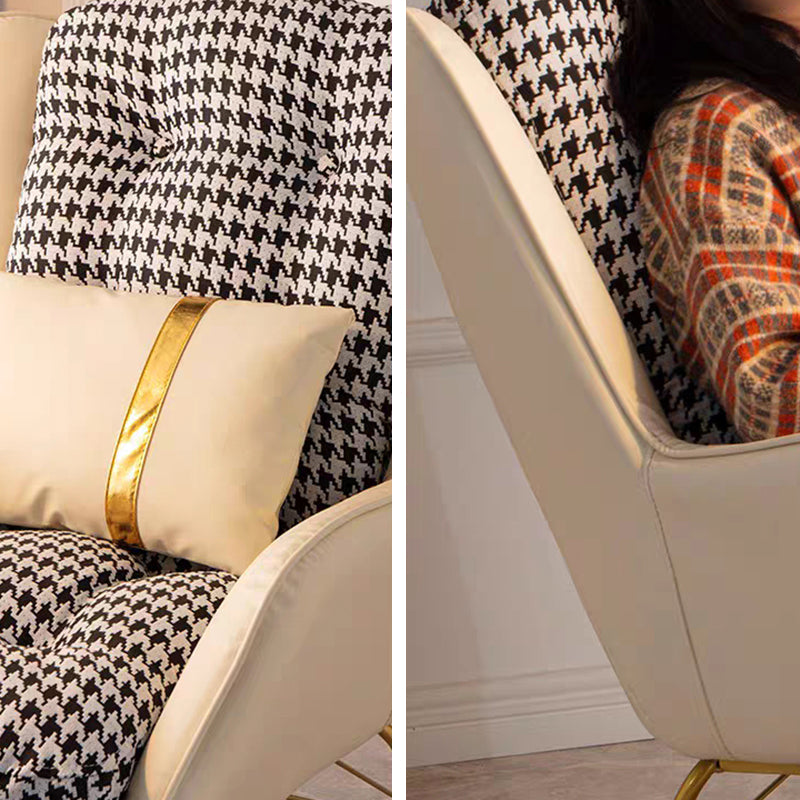 Modern Style Single Rocker Chair Waterproof Home Chair for Living Room