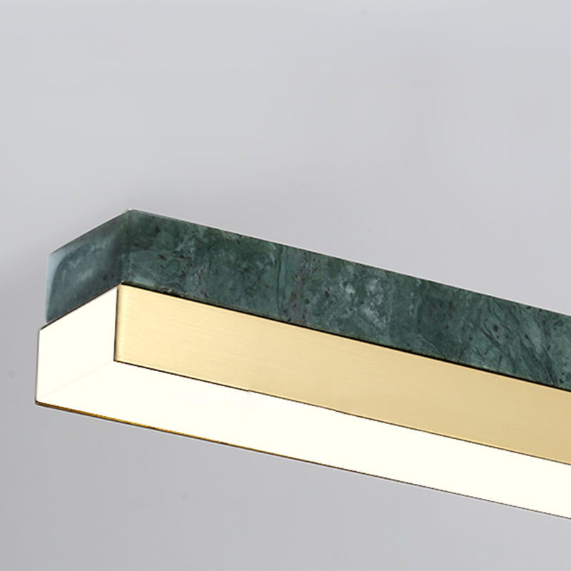 Modern Style Linear Shape Island Light Metal 1 Light Island Lighting in Gold