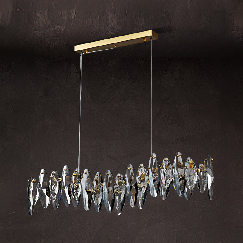 Geometry Shape Island Lights Modern Style Crystal 6 Light Island Lighting