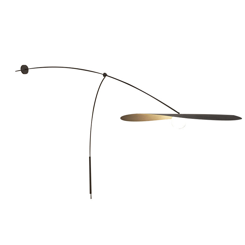Nordic Style Metal Wall Light Long Arm 1 Light Wall Sconce for Dining Room
