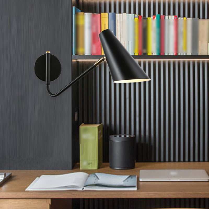 Metal Cup Wall Mounted Lamps Modern Style 1 Light Wall Lighting Fixtures