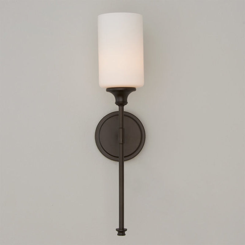 Glass Cylinder Wall Lighting Modern Style 1 Light Wall Lighting Fixtures