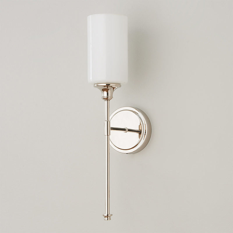 Glass Cylinder Wall Lighting Modern Style 1 Light Wall Lighting Fixtures