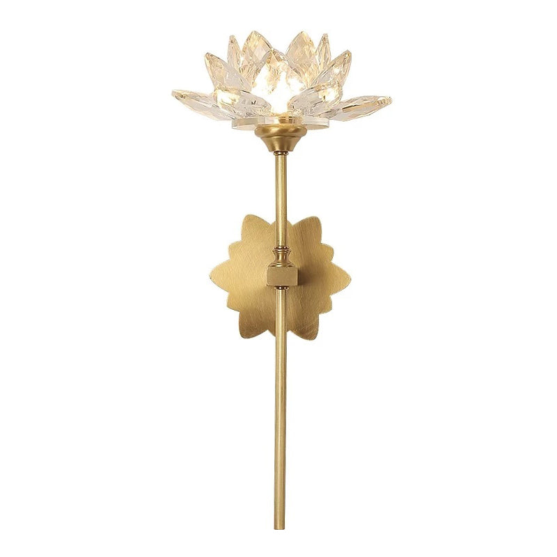 Metal Flower Wall Lighting Modern Style 1 Light Wall Lighting Fixtures