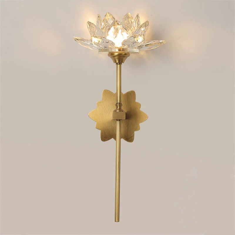 Metal Flower Wall Lighting Modern Style 1 Light Wall Lighting Fixtures