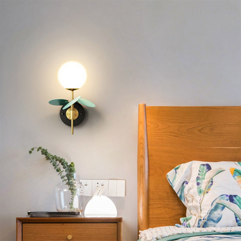 Glass Ball Wall Lighting Modern Style Multi Lights Wall Lighting Fixtures
