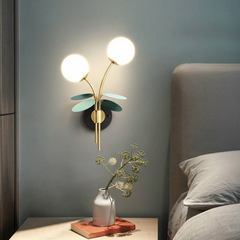 Glass Ball Wall Lighting Modern Style Multi Lights Wall Lighting Fixtures
