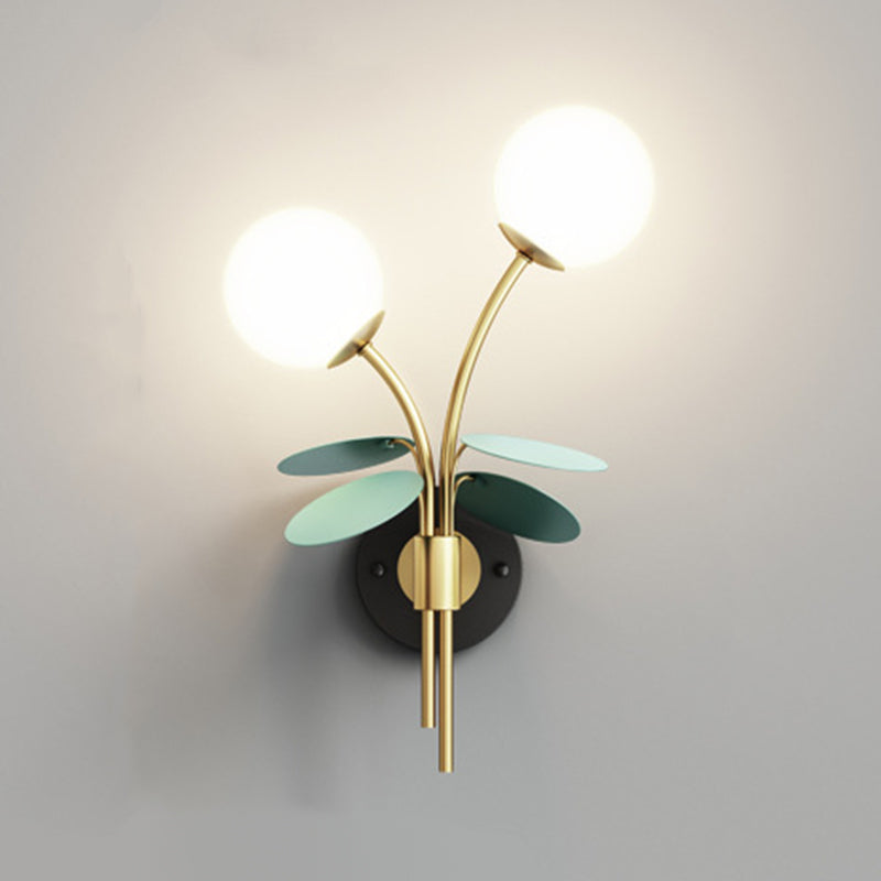 Glass Ball Wall Lighting Modern Style Multi Lights Wall Lighting Fixtures