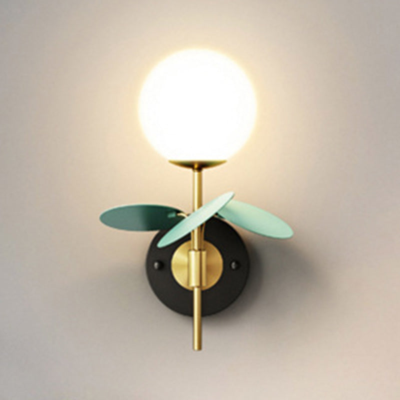 Glass Ball Wall Lighting Modern Style Multi Lights Wall Lighting Fixtures