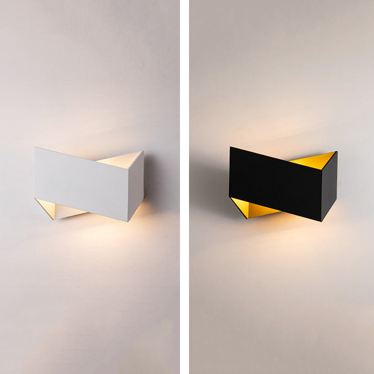 Contemporary Aluminum Wall Light Geometric 8.5" Wide Wall Sconce for Bedroom