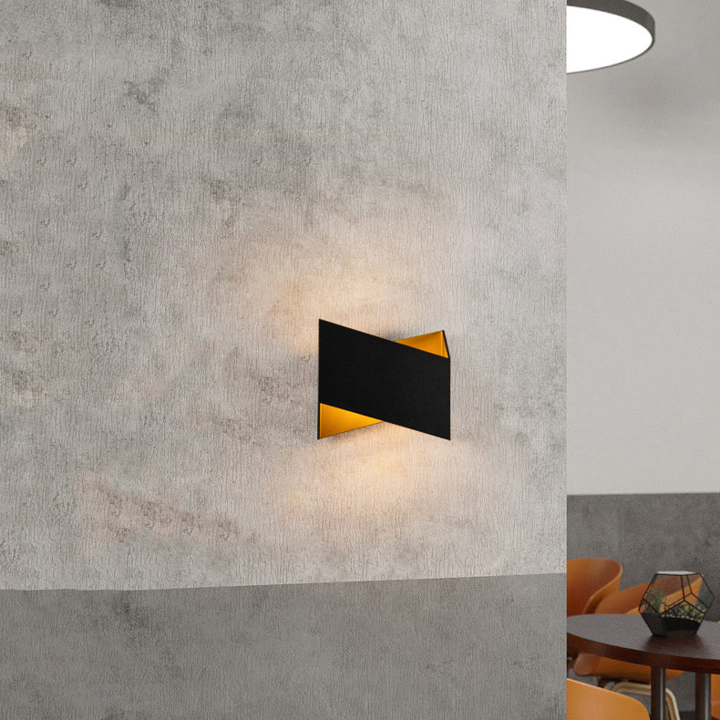 Contemporary Aluminum Wall Light Geometric 8.5" Wide Wall Sconce for Bedroom